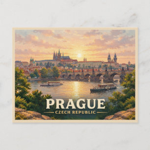 Postal viaje a praga república checa 