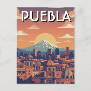 Postal Viaje a Puebla México