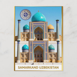 Postal Viaje a Samarcanda Registan Uzbekistán