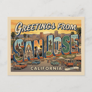 Postal Viaje a San José California