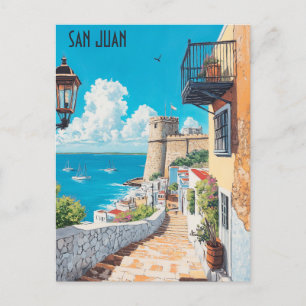 Postal Viaje a San Juan Puerto Rico