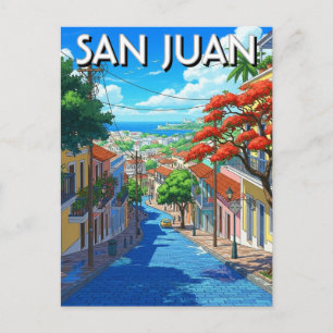 Postal Viaje a San Juan Viejo Puerto Rico
