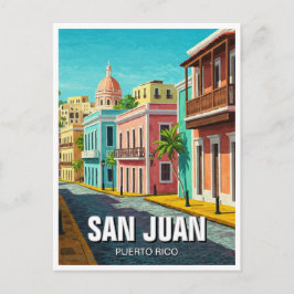 Postal Viaje a San Juan Viejo Puerto Rico