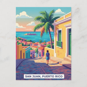 Postal Viaje a San Juan Viejo Puerto Rico
