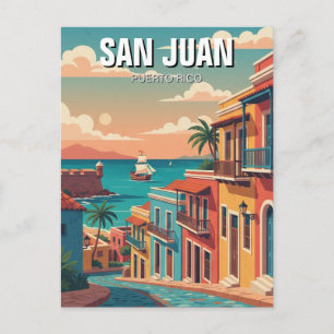 Postal Viaje a San Juan Viejo Puerto Rico