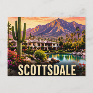 Postal Viaje a Scottsdale Arizona Desierto de Sonora Mont