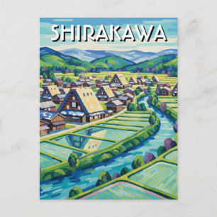 Postal Viaje a Shirakawa Gifu Japón