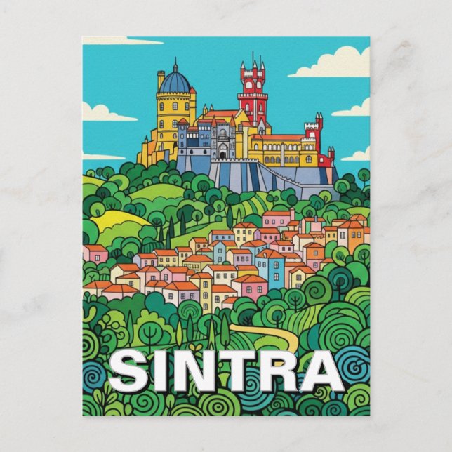 Postal Viaje a Sintra Portugal (Anverso)