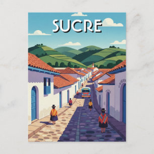 Postal Viaje a Sucre Bolivia