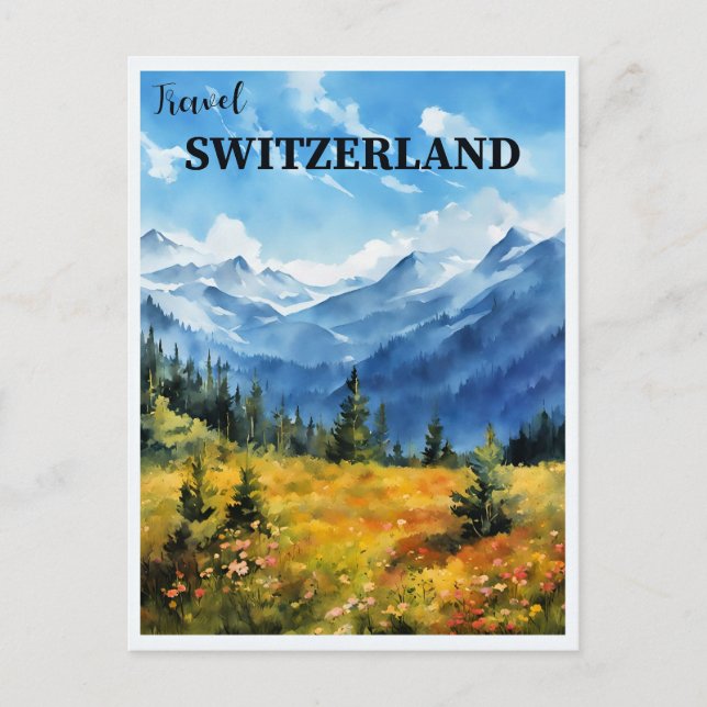 Postal Viaje a Suiza (Anverso)
