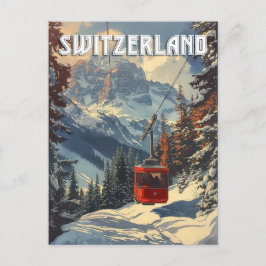 Postal Viaje a Suiza Vintage