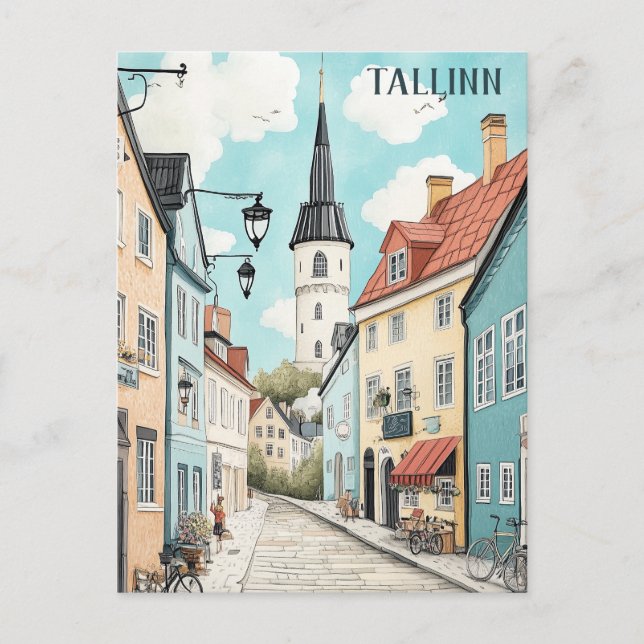 Postal Viaje a Tallin Estonia (Anverso)