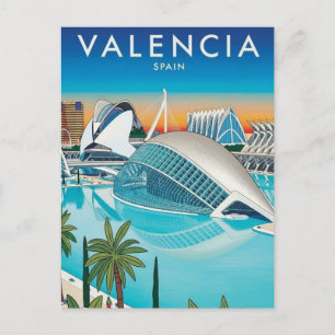 Postal Viaje a Valencia España