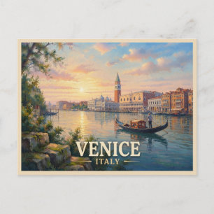 Postal Viaje a Venecia Italia