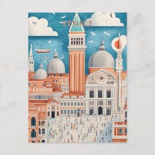 Postal Viaje a Venecia Italia