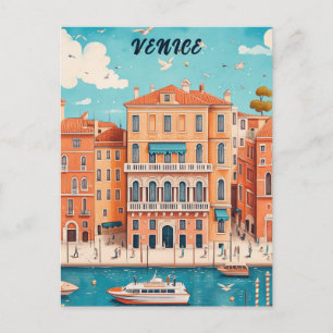 Postal Viaje a Venecia Italia