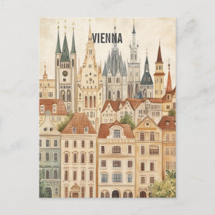Postal Viaje a Viena Austria