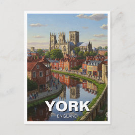 Postal Viaje a York Inglaterra