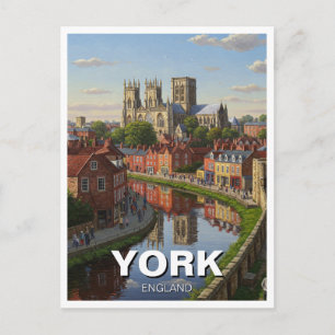 Postal Viaje a York Inglaterra