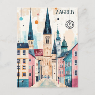 Postal Viaje a Zagreb Croacia