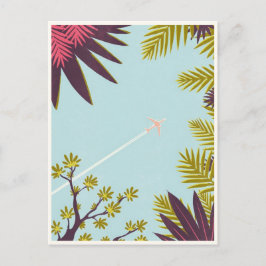 Postal Viaje aéreo vintage