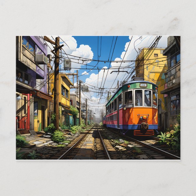 Postal Viaje al acero: inspirado en el tren (Anverso)