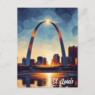 Postal Viaje al Arco Gateway de St Louis