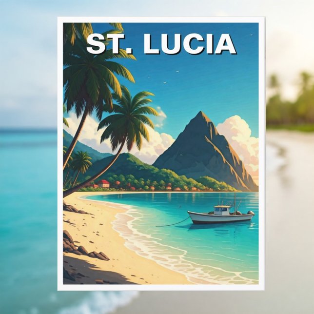 Postal Viaje al Caribe de Santa Lucía (Subido por el creador)