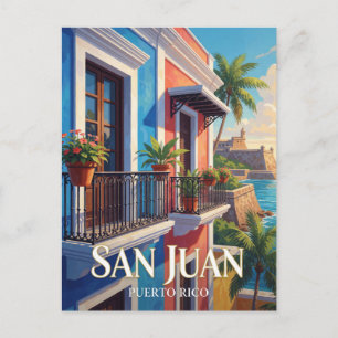 Postal Viaje al casco antiguo de San Juan Puerto Rico