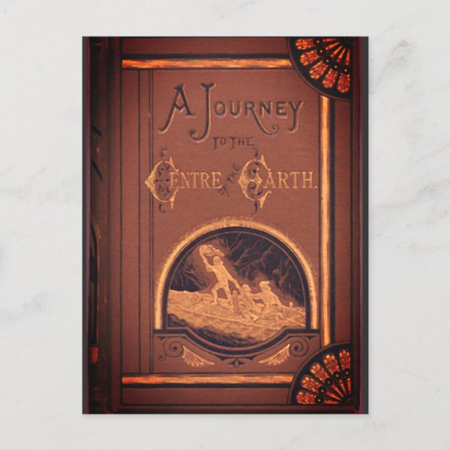 Postal Viaje al Centro de la Tierra (1874 ed.) (Anverso)