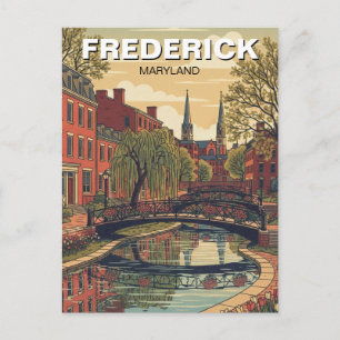Postal Viaje al Distrito Histórico de Maryland Frederick
