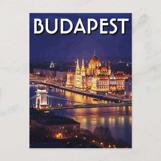 Postal Viaje al edificio del Parlamento de Budapest Hungr (Anverso)