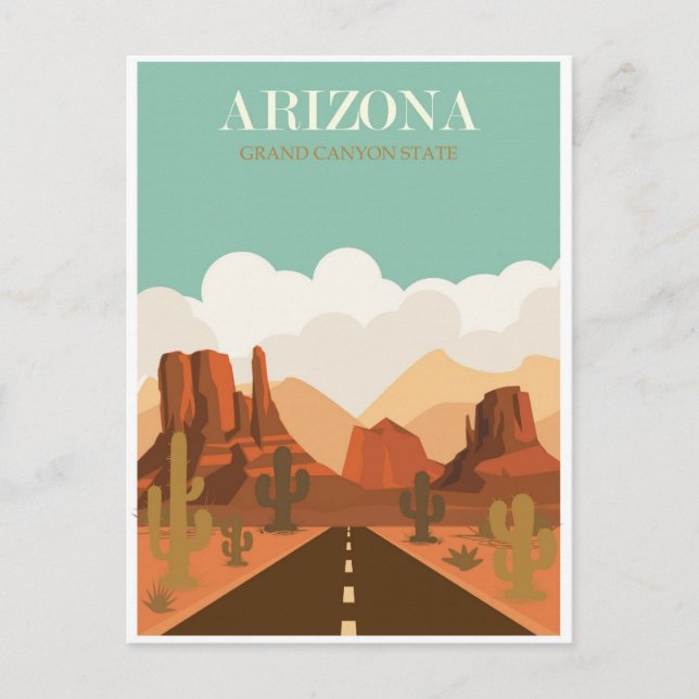 Postal Viaje al Gran Cañón de Arizona (Anverso)