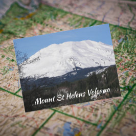 Postal Viaje al Monte St Helens cubierto de nieve