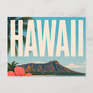 Postal Viaje al paraíso de la isla de Hawái