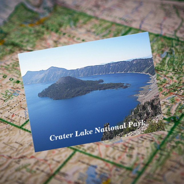 Postal Viaje al Parque Nacional Crater Lake (In Situ Map)