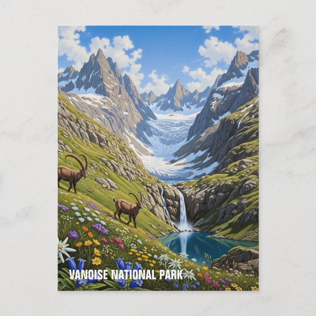 Postal Viaje al Parque Nacional de Vanoise Francia (Anverso)