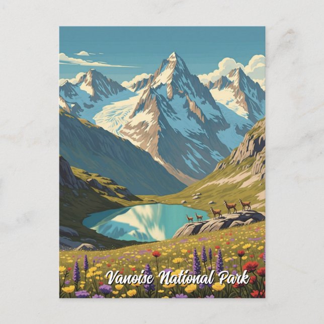 Postal Viaje al Parque Nacional de Vanoise Francia (Anverso)