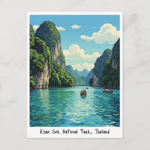 Postal Viaje al Parque Nacional Khao Sok Tailandia