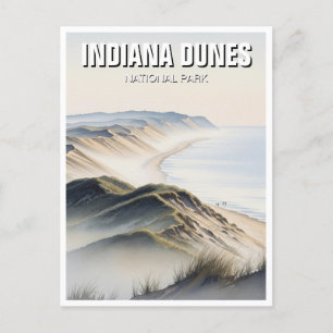 Postal Viaje al Parque Nacional Misty Indiana Dunes