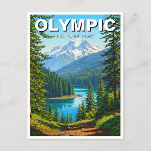Postal Viaje al parque nacional olímpico de Washington