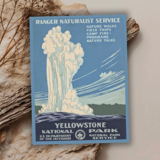 Postal Viaje al Parque Nacional Retro Yellowstone (Subido por el creador)
