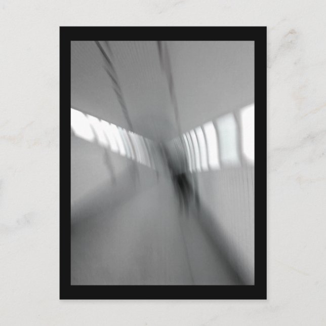 Postal viaje al trabajo :: peatón rojizo/bluelino (Anverso)