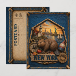 Postal Viaje Antiguo a Nueva York