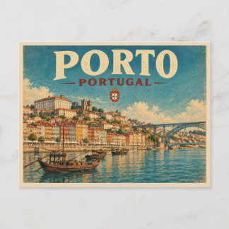 Postal Viaje Antiguo a Oporto Portugal