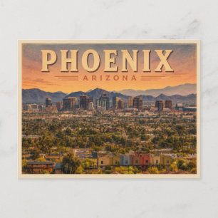 Postal Viaje Antiguo a Phoenix Arizona