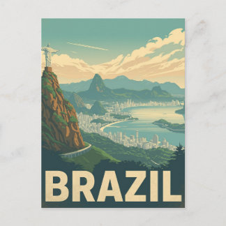 Postal Viaje Antiguo a Río de Janeiro Brasil