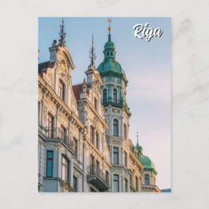 Postal Viaje Art Nouveau Letonia Riga