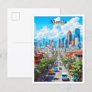 Postal Viaje artístico de Filipinas en Manila