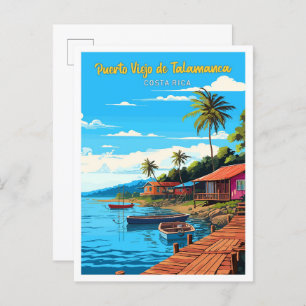 Postal Viaje artístico de Puerto Viejo de Talamanca Costa